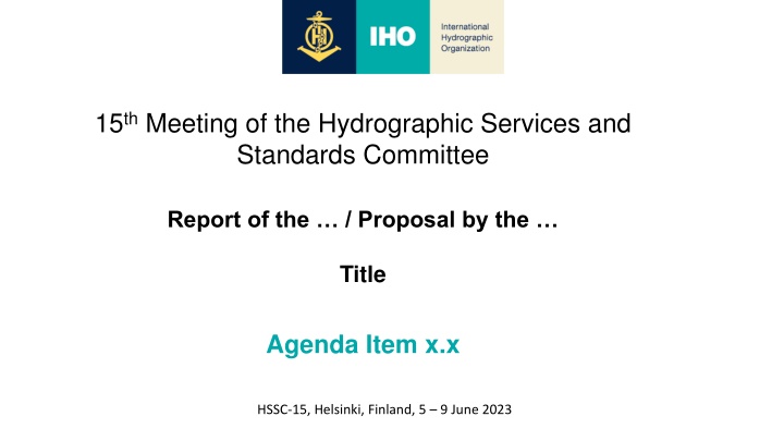 15 th meeting of the hydrographic services