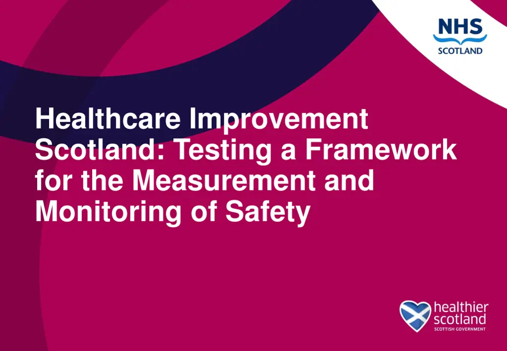 healthcare improvement scotland testing