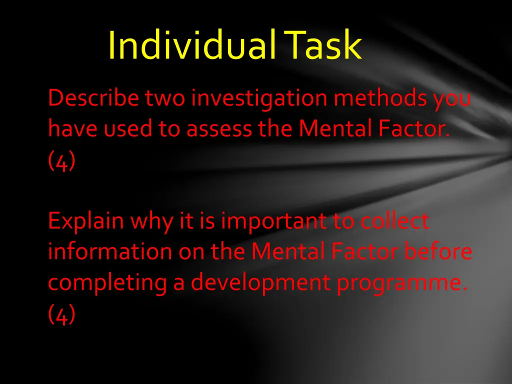 individual task 1