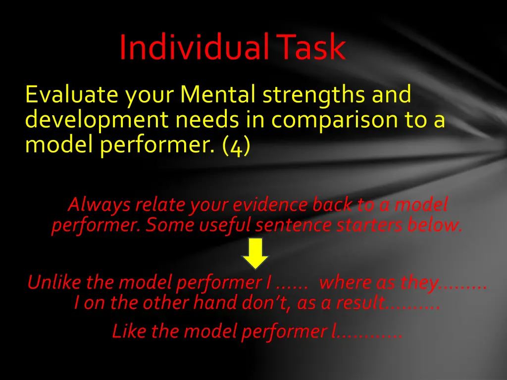 individual task