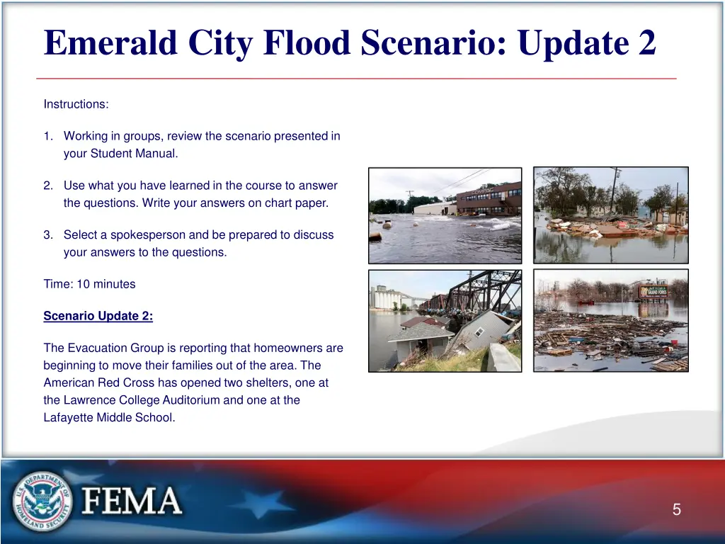 emerald city flood scenario update 2