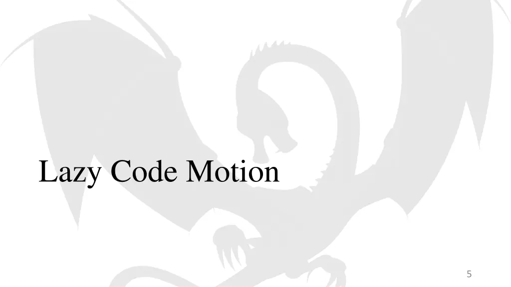 lazy code motion