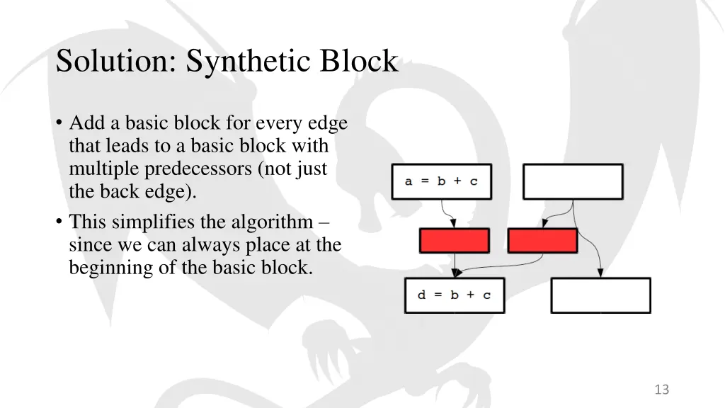 solution synthetic block