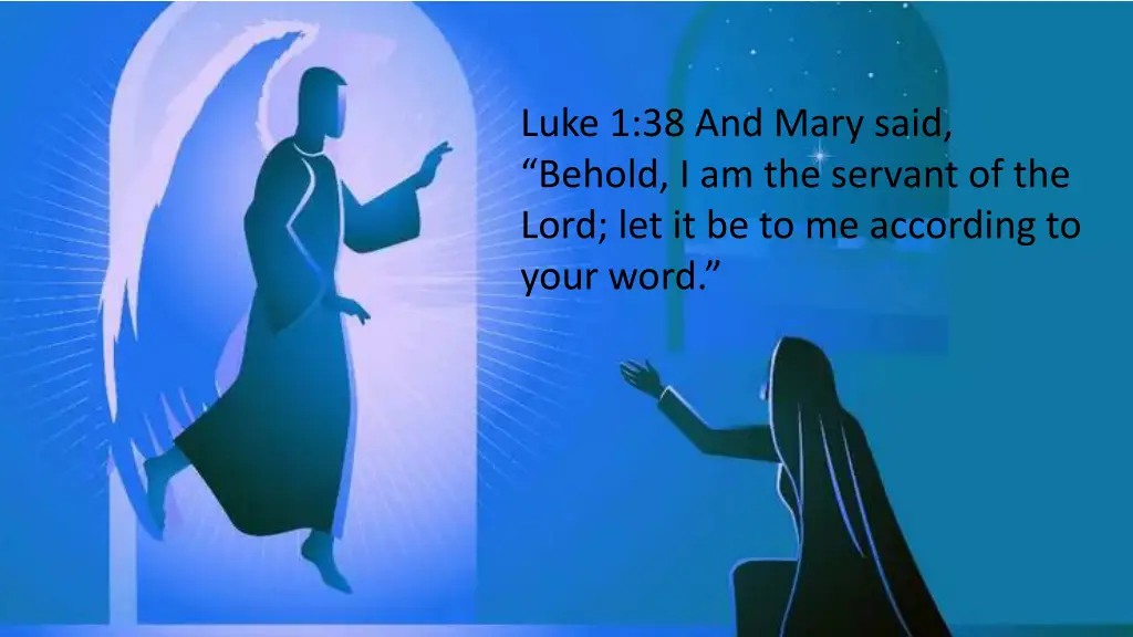 luke 1 38 and mary said behold i am the servant