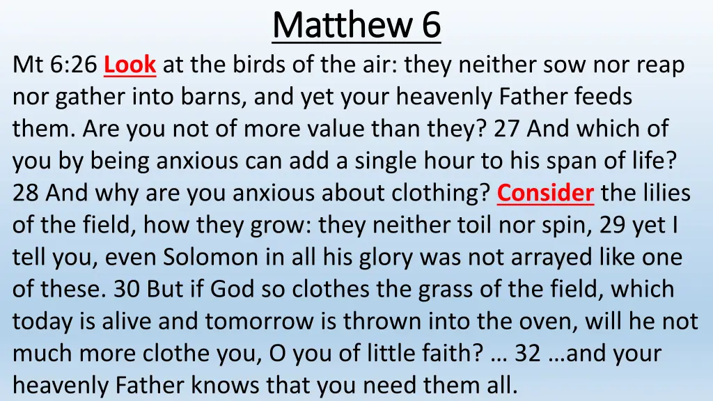 matthew 6 matthew 6