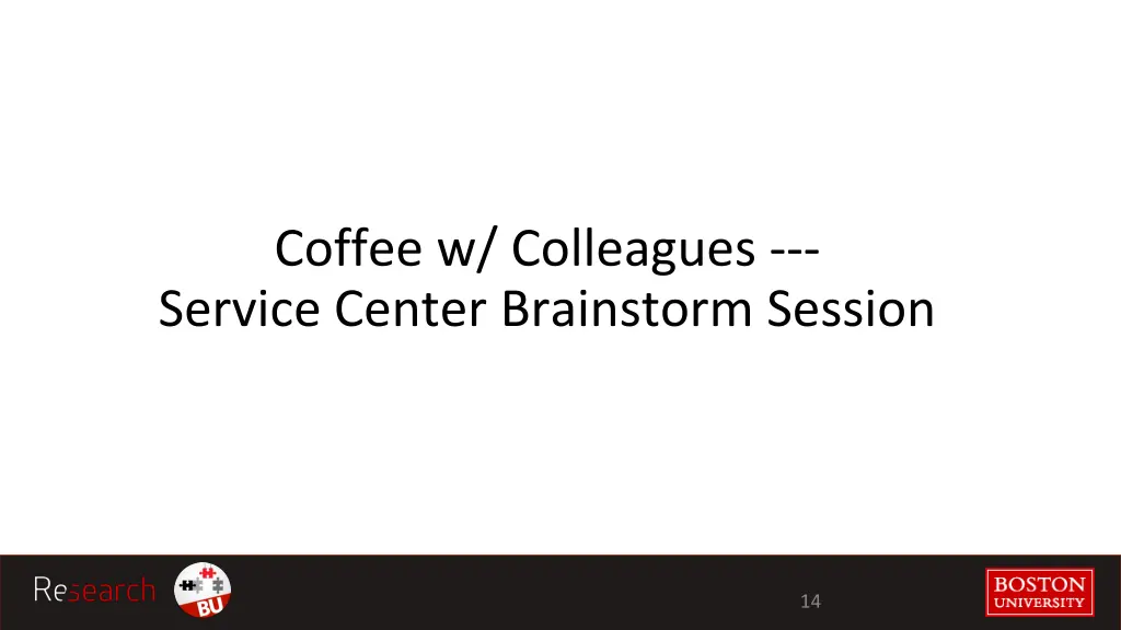 coffee w colleagues service center brainstorm