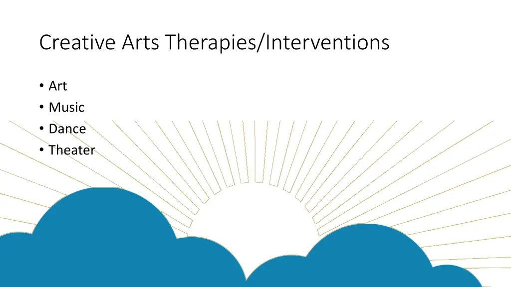 creative arts therapies interventions