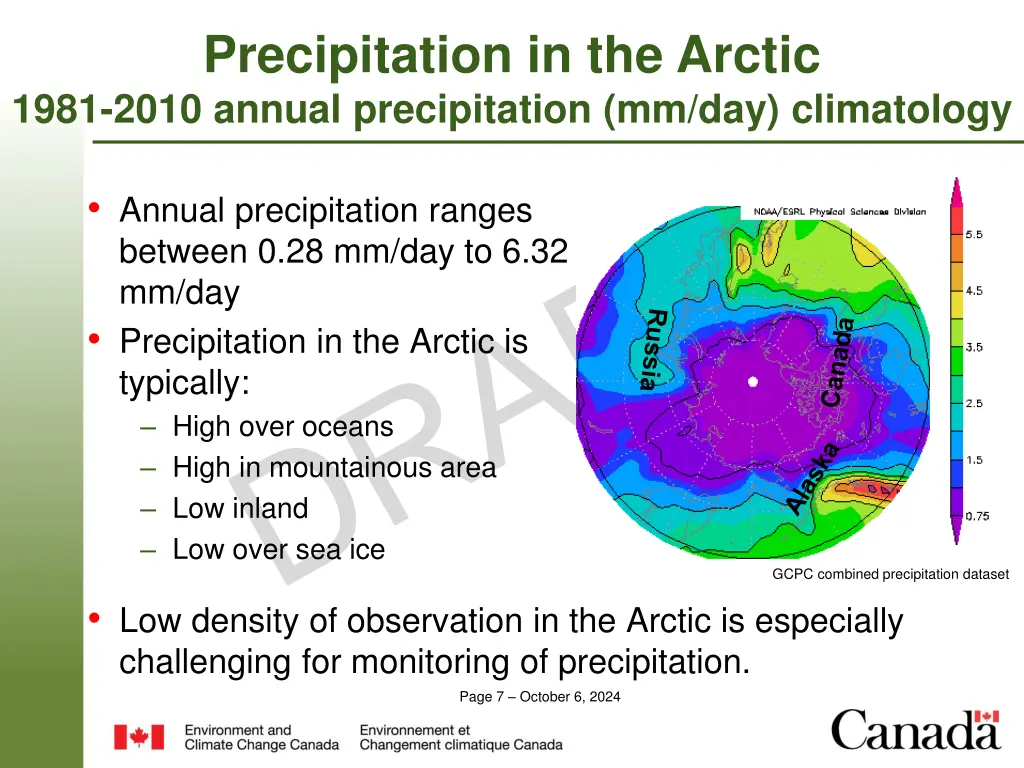 precipitation in the arctic 1981 2010 annual