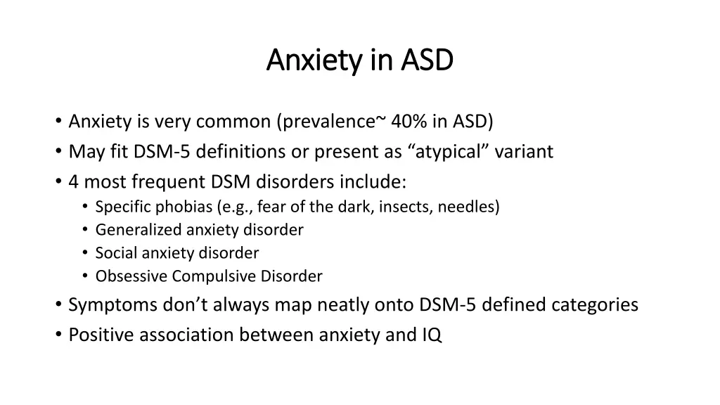 anxiety in asd anxiety in asd