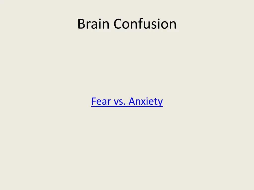 brain confusion