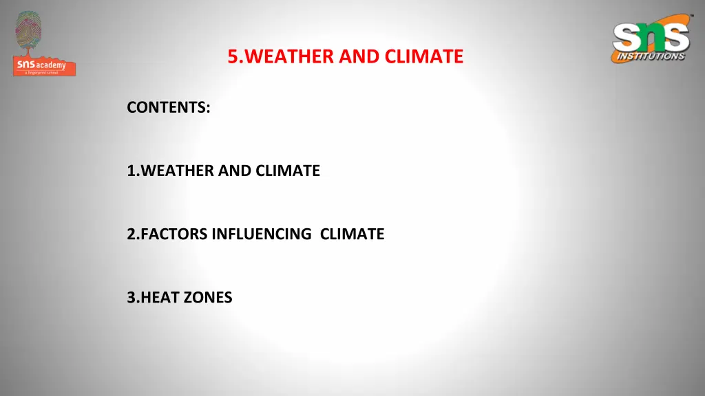 5 weather and climate