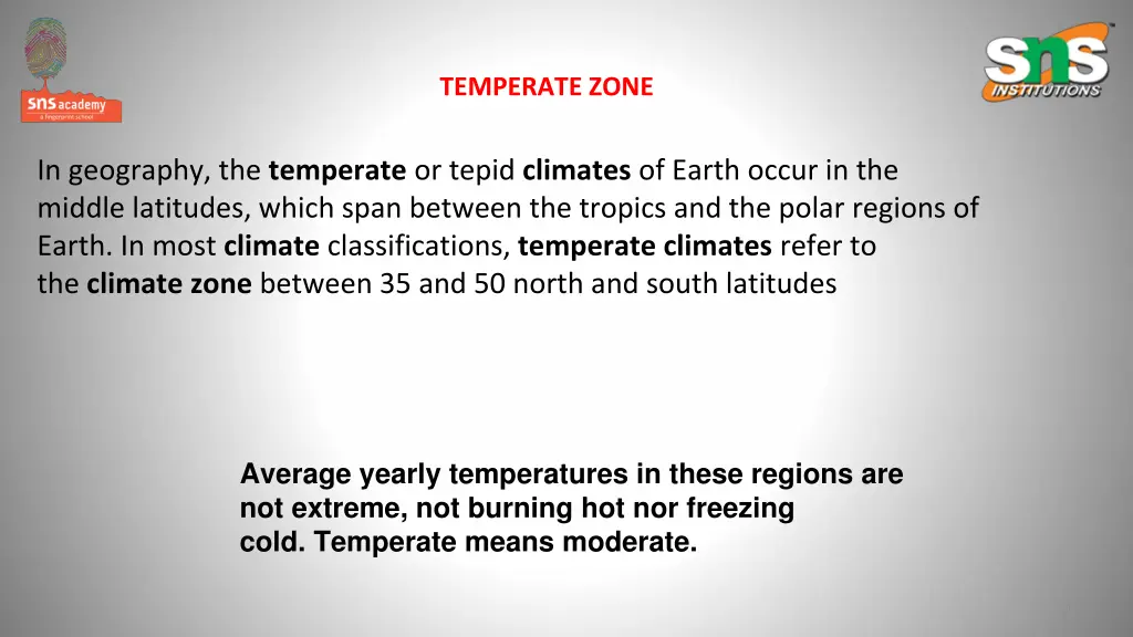 temperate zone