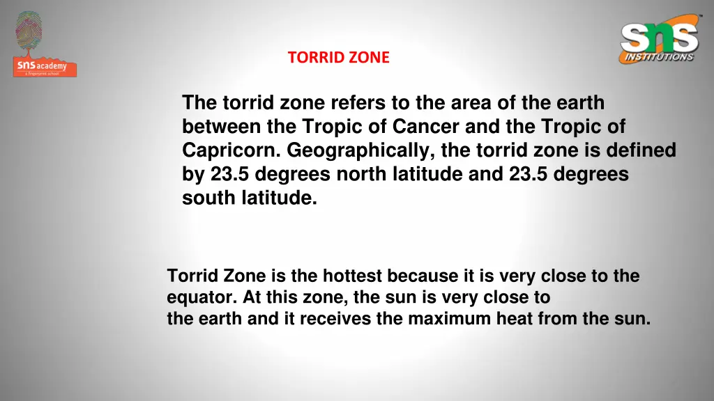 torrid zone