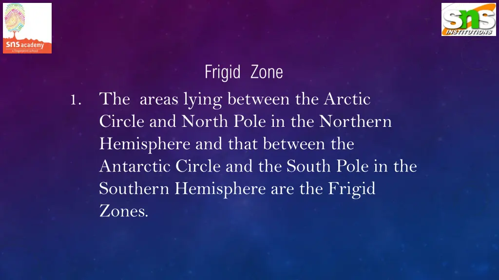 frigid zone