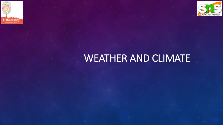 weather and climate weather and climate