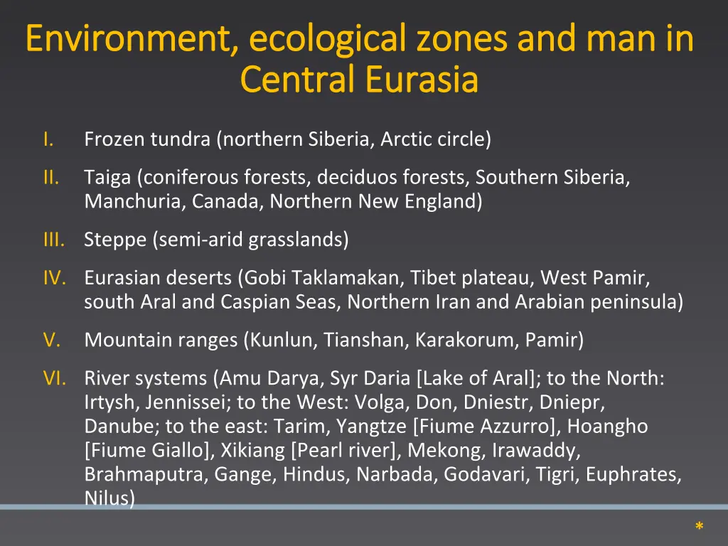 environment ecological zones