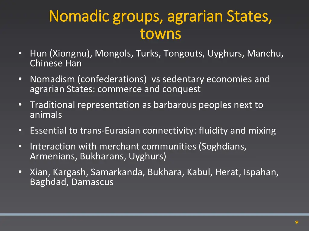 nomadic groups agrarian states nomadic groups