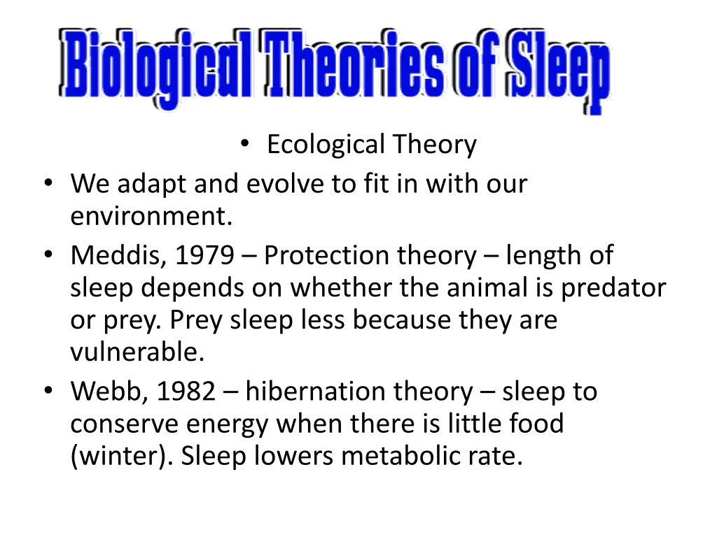 ecological theory