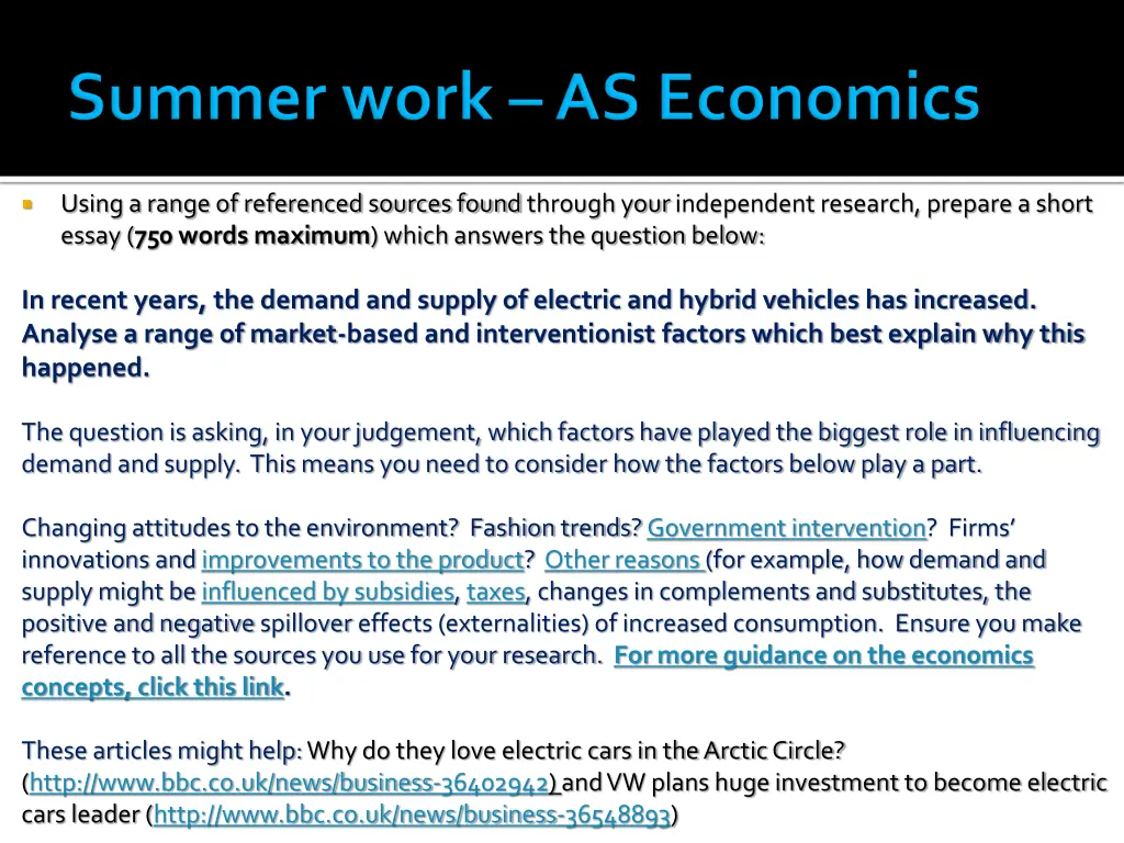 using a range of referenced sources found through