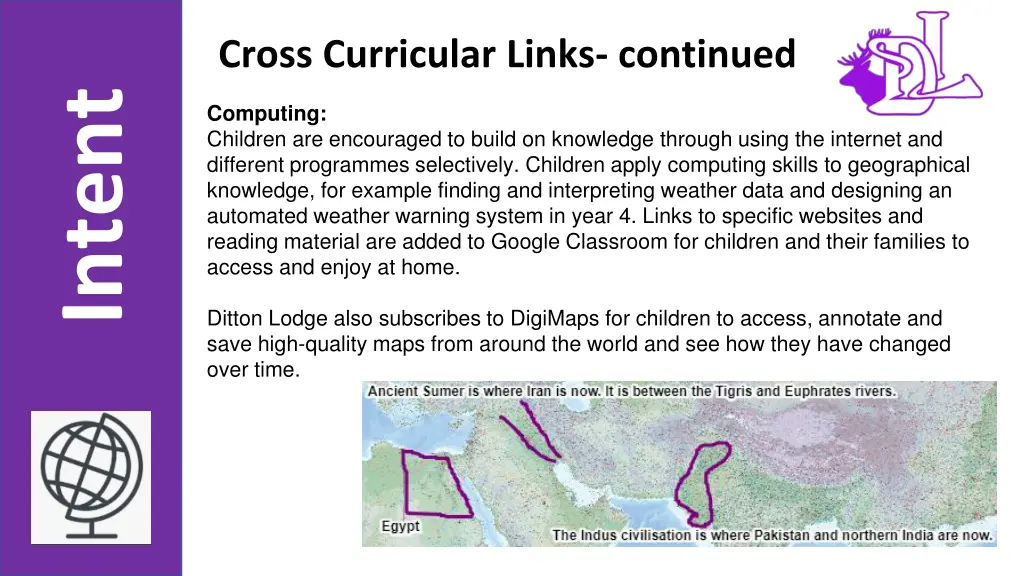 cross curricular links continued