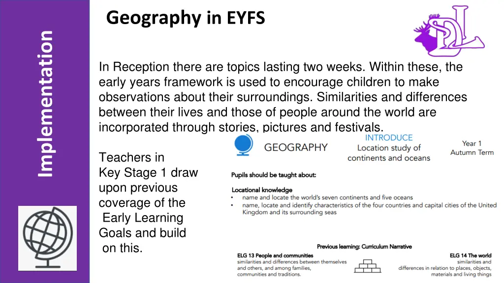 geography in eyfs