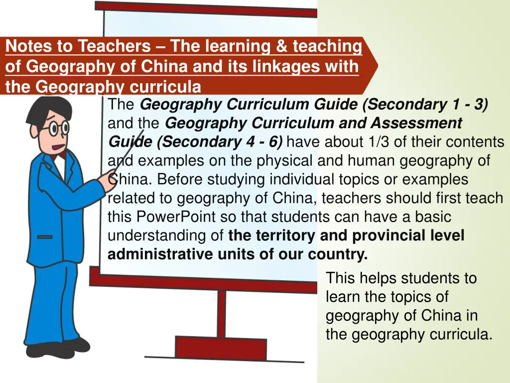 notes to teachers the learning teaching