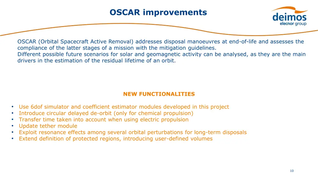 oscar improvements