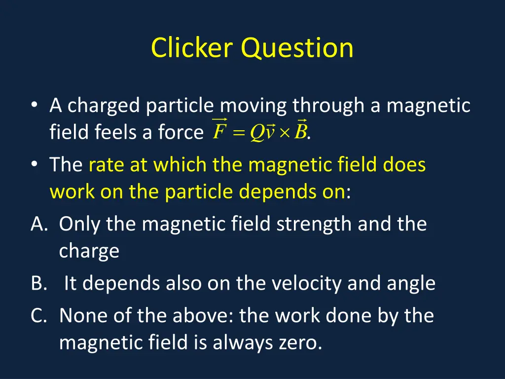 clicker question