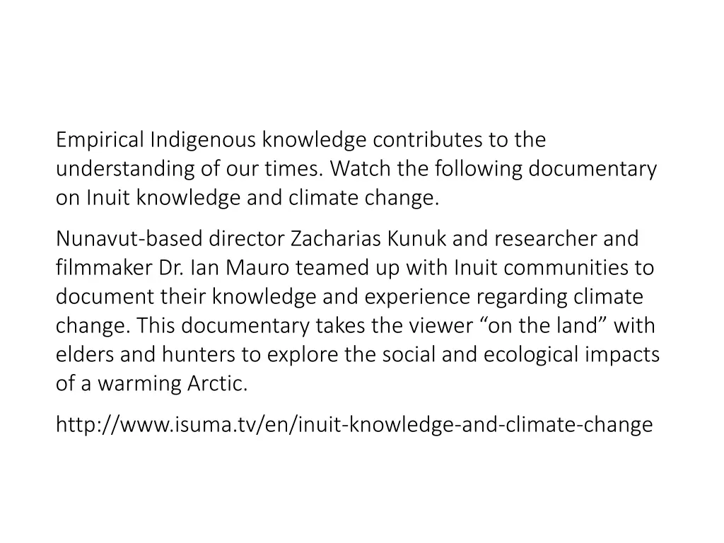 empirical indigenous knowledge contributes