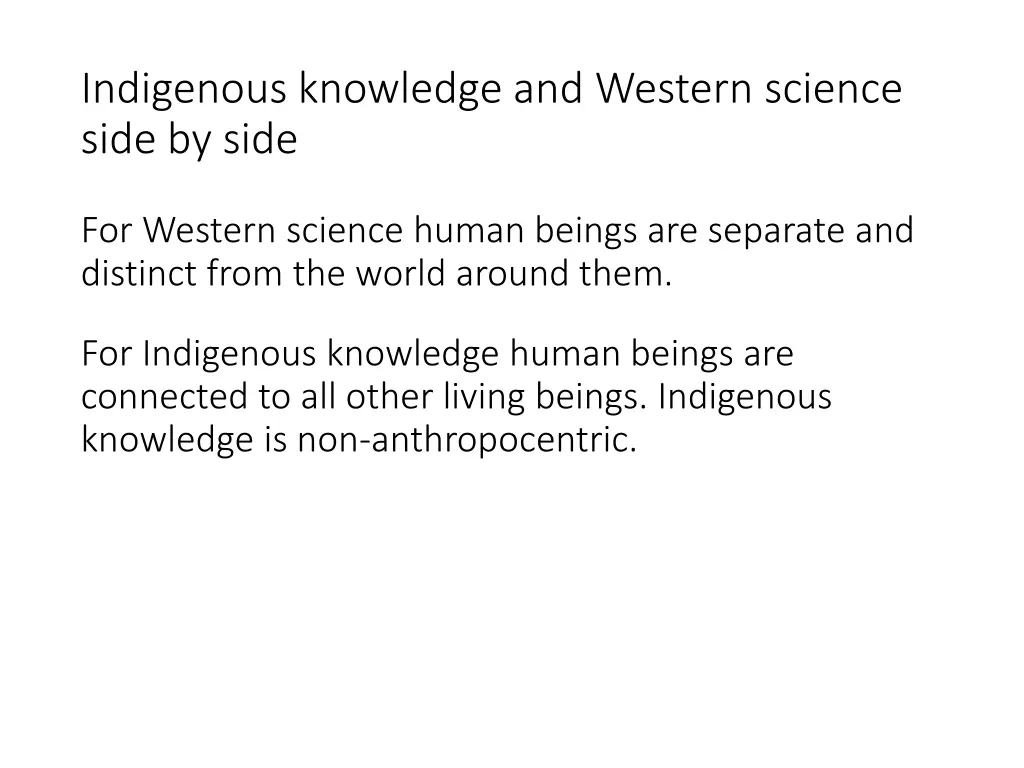 indigenous knowledge and western science side 3