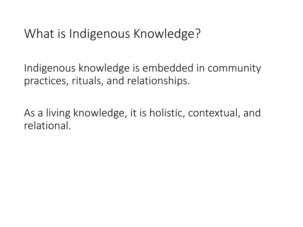 what is indigenous knowledge 2