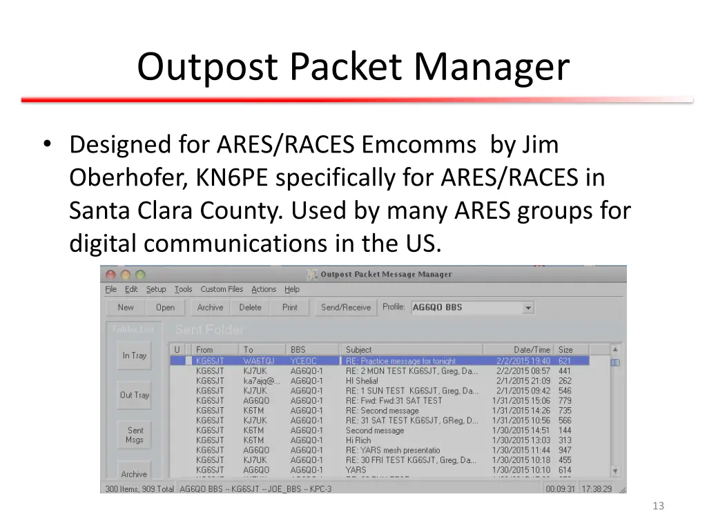 outpost packet manager