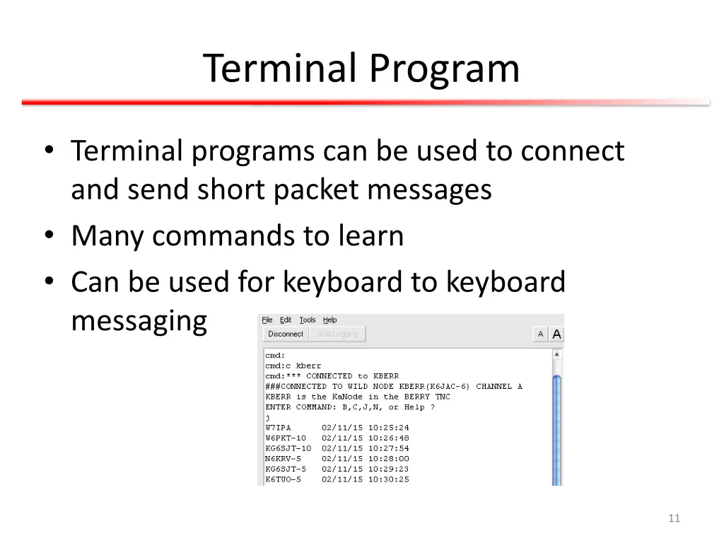 terminal program