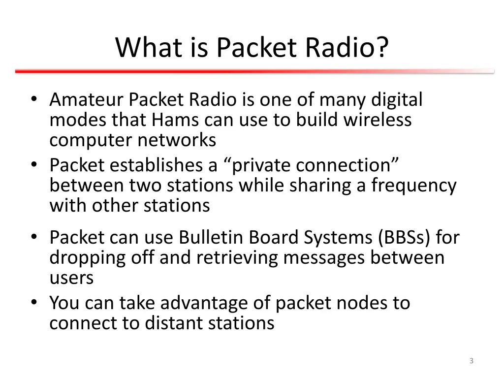 what is packet radio