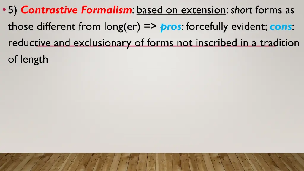 5 contrastive formalism based on extension short