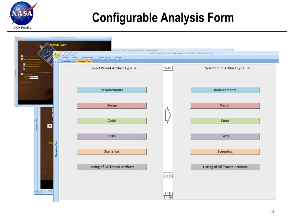 configurable analysis form