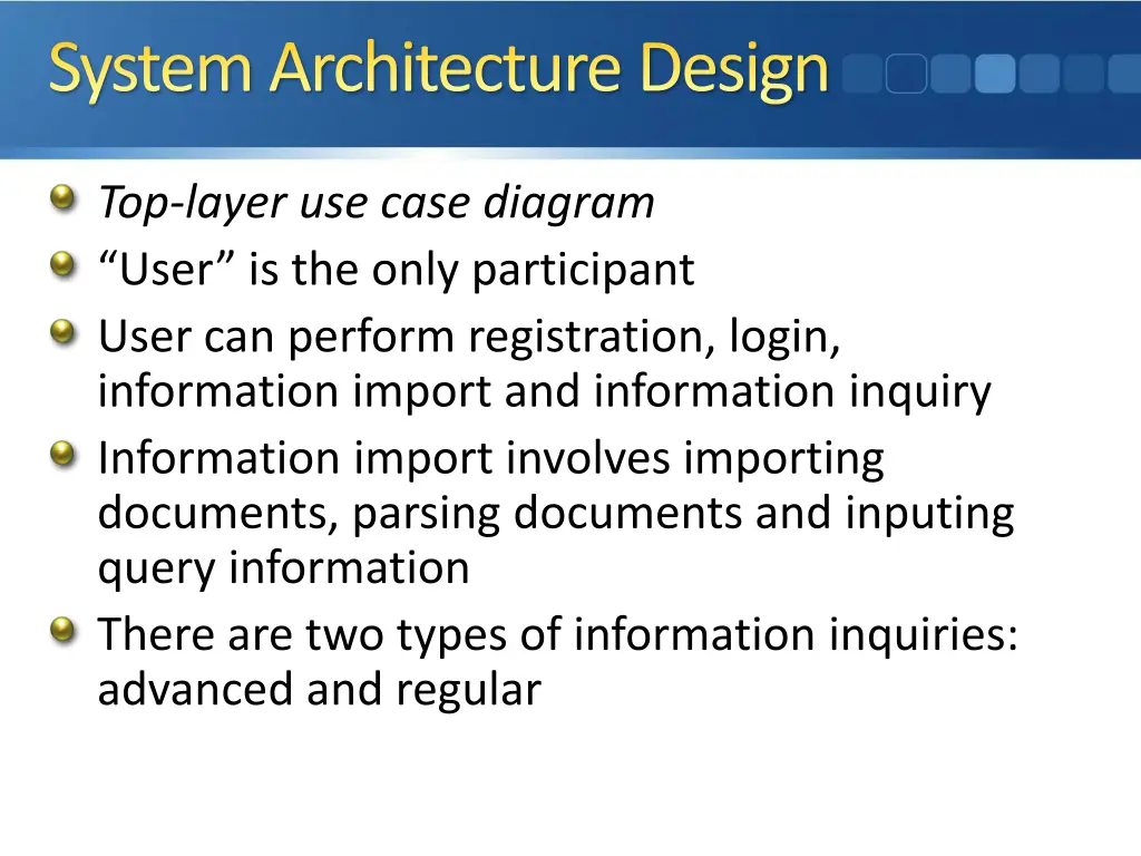 system architecture design