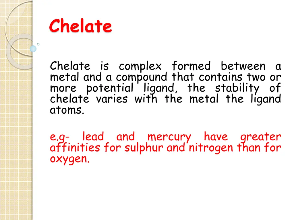 chelate