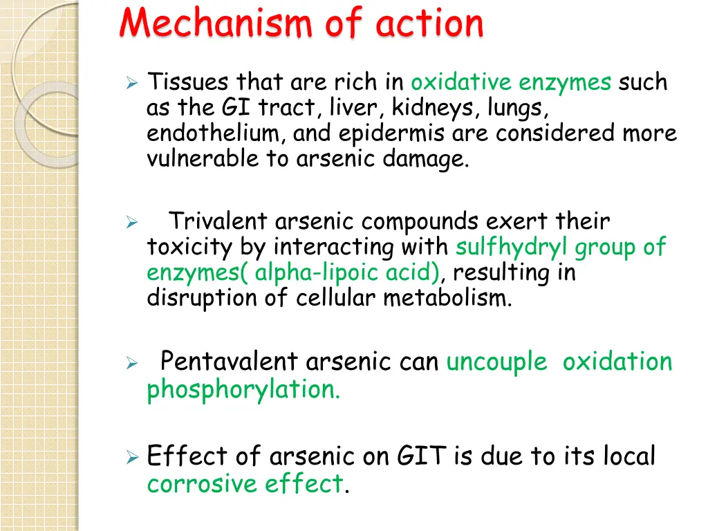 mechanism of action