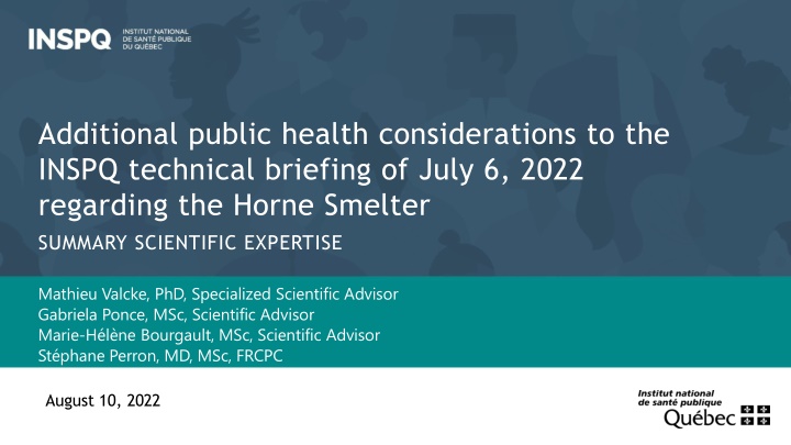 additional public health considerations