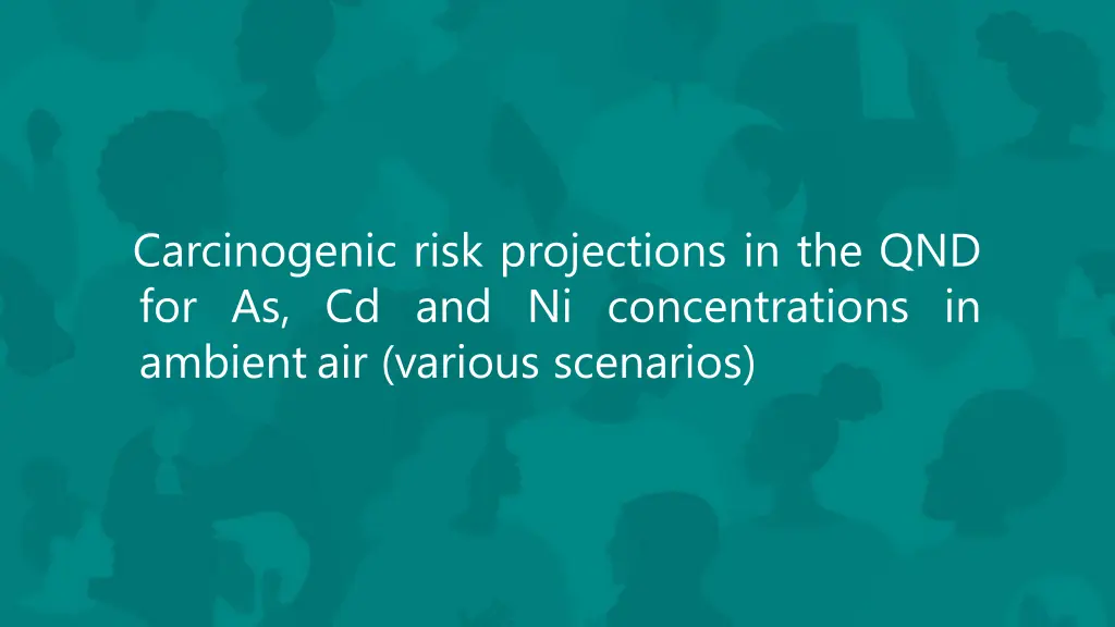 carcinogenic risk projections