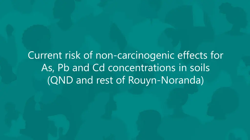 current risk of non carcinogenic effects