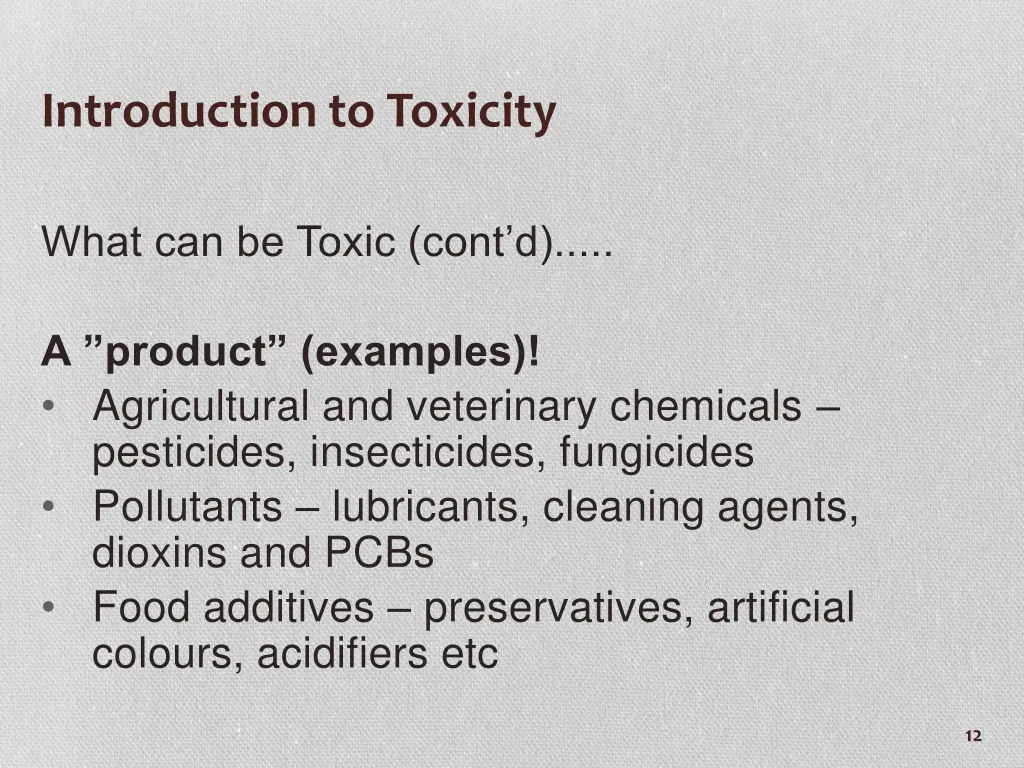 introduction to toxicity 2