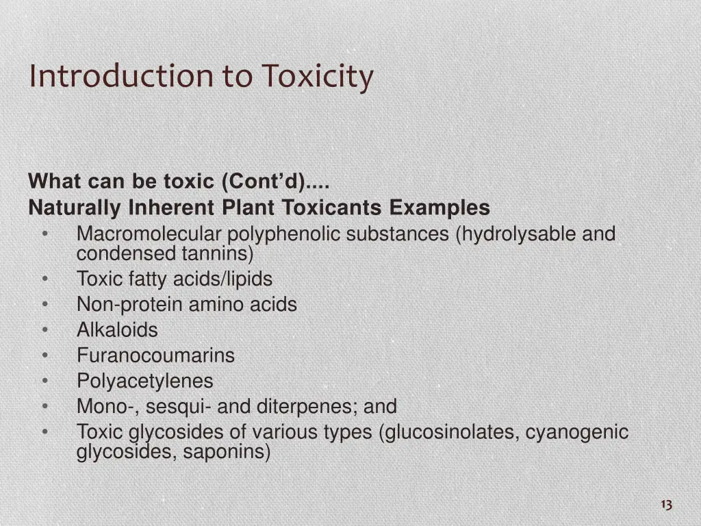 introduction to toxicity 3