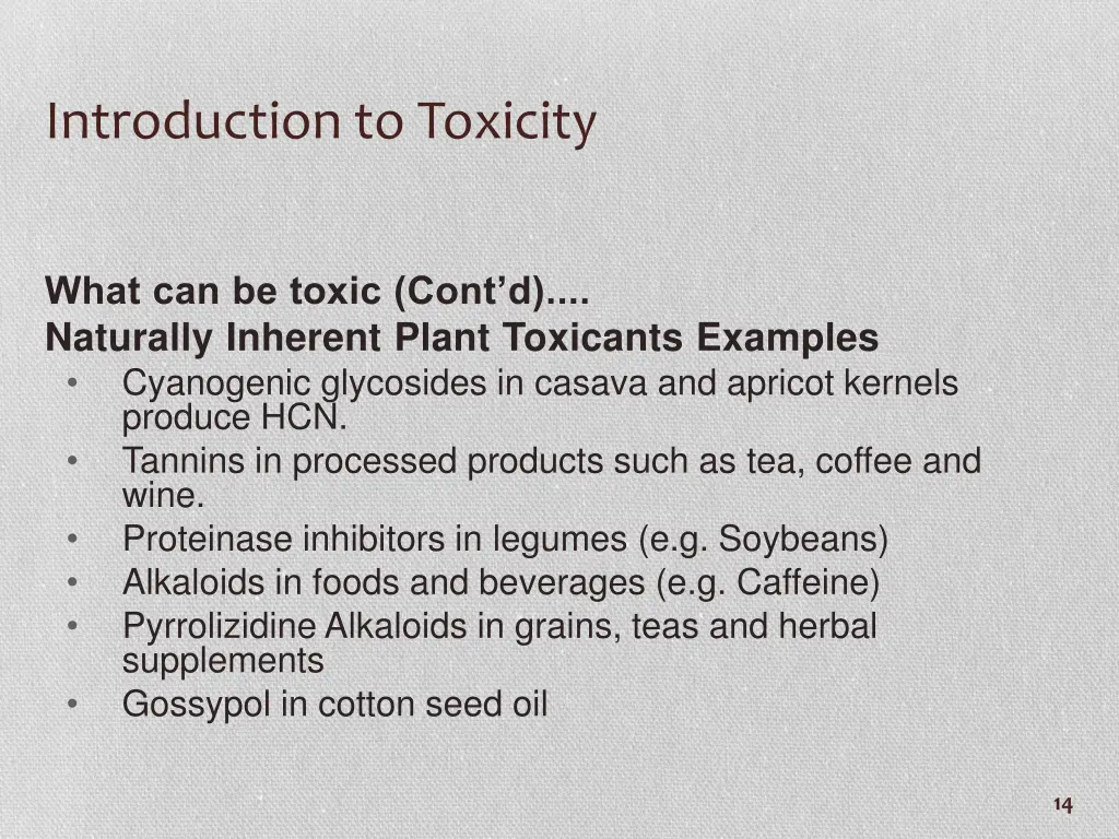 introduction to toxicity 4