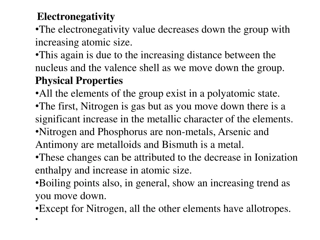 electronegativity the electronegativity value