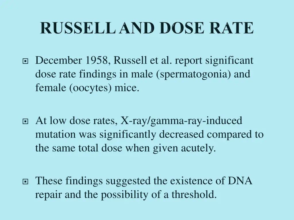 december 1958 russell et al report significant