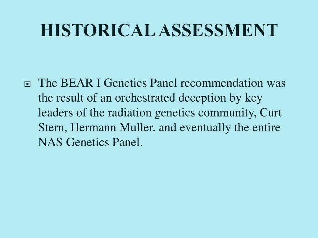 the bear i genetics panel recommendation