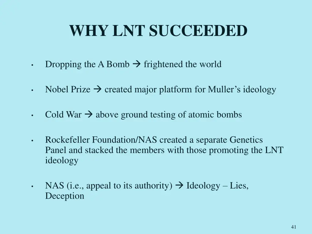 why lnt succeeded 1