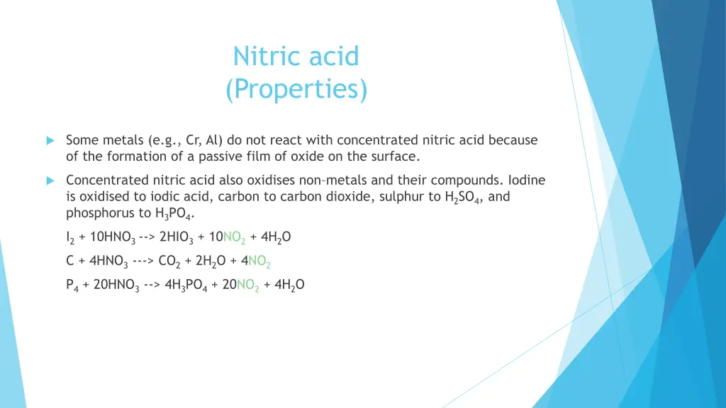 nitric acid properties 1